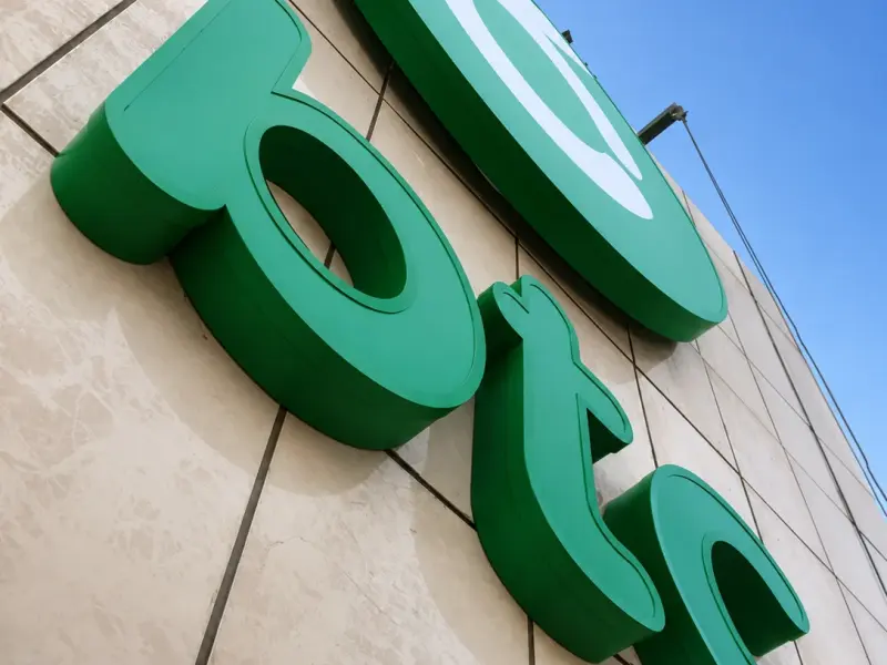 BTC Head office channel illuminated letters high rise buildling