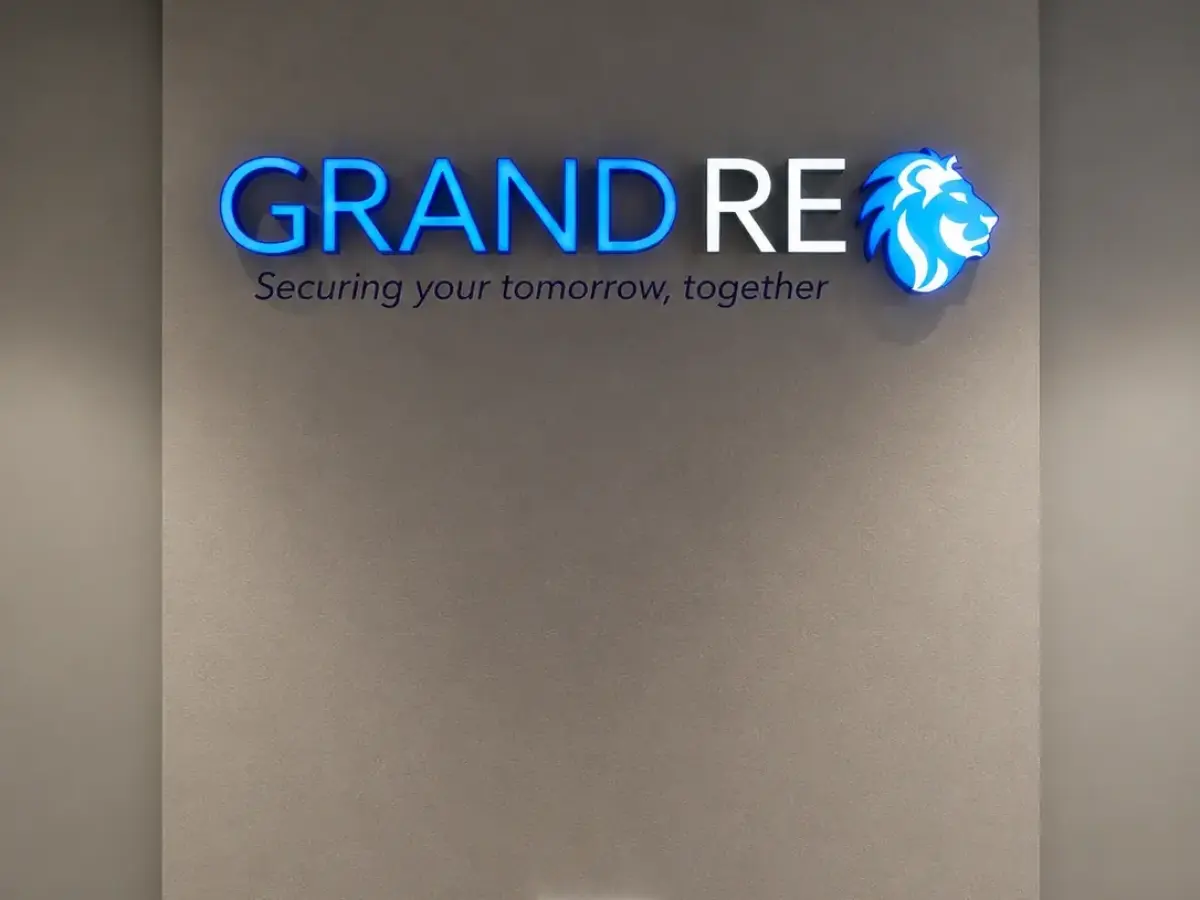 3D illuminated letters reception sign