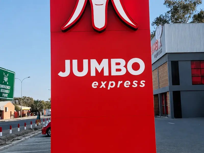 Jumbo Express pylon sign