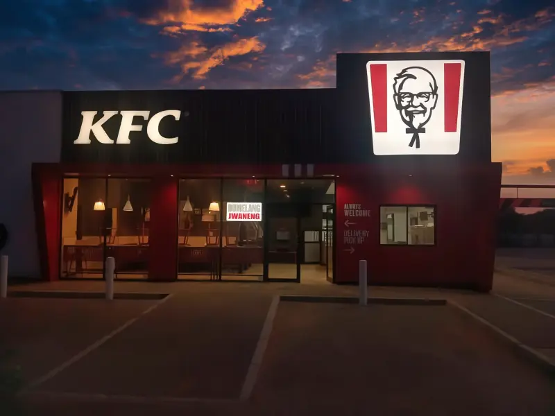 KFC Signage light box and channel letters