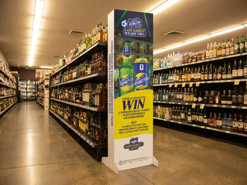 In Store Branding signage by Fleetline